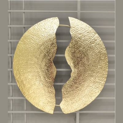 Handcrafted Gold Earth Divided Wall Art